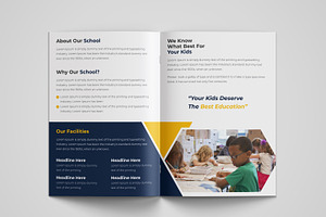 Kid School Admission Bifold Brochure