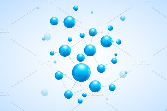 Vector Illustration Molecule