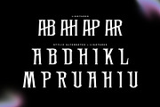 Barek - Gothic Blackletter Font, a Blackletter Font by Nirmana Visual (Thumbnail 7 of 8)