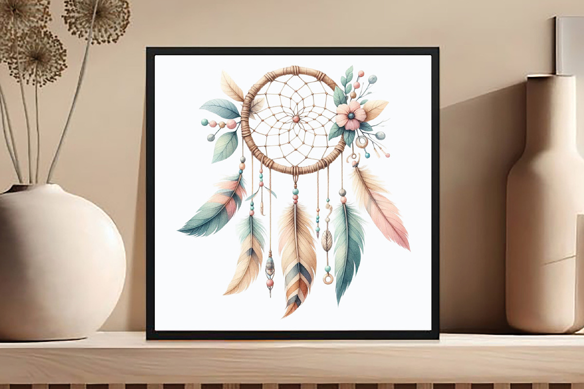 Dreamcatcher Clipart PNG, an Illustration by DreamCafeArt (Photo 4 of 6)
