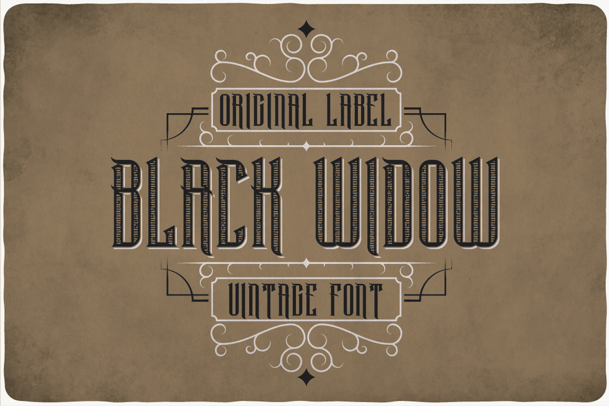 Black Widow Typeface