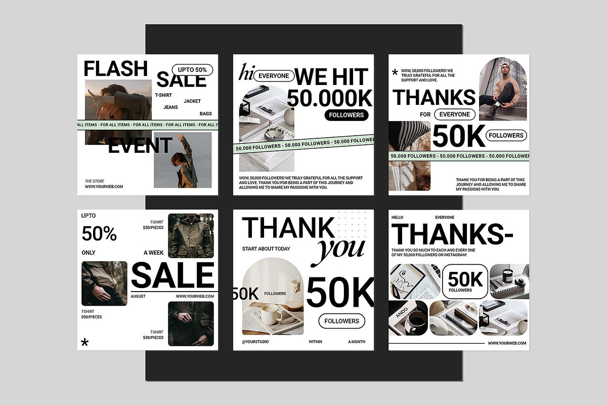 Fashion Fair Instagram Pack, a Social Media Template by Analogi Studio (Photo 4 of 8)