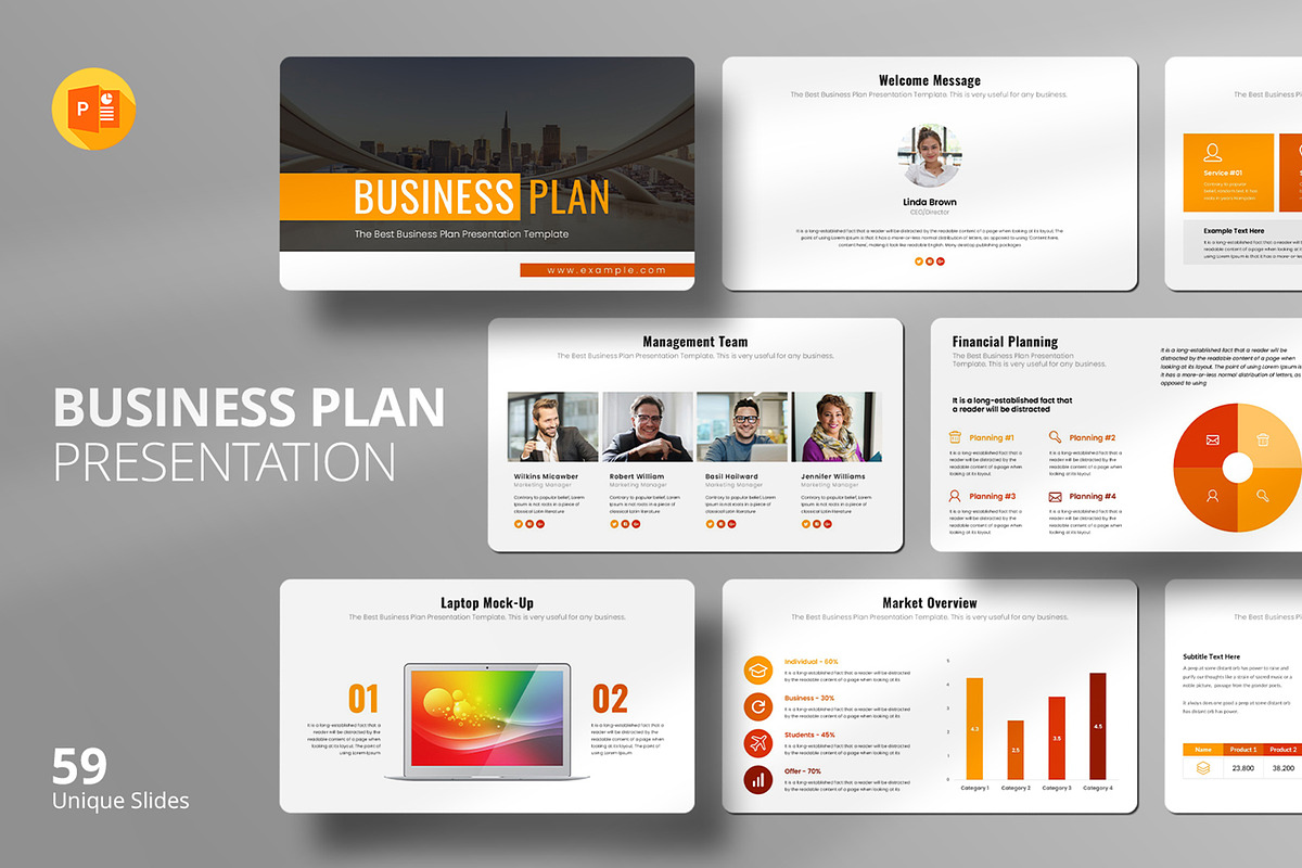 Business Plan PowerPoint Template, a Presentation Template by Design Vault (Photo 1 of 8)