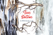 Trees Sketches, an Illustration by Nadiia Hanina (Thumbnail 3 of 5)