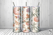 Pastel Fall Chinoiserie Pattern, a Pattern Graphic by Creative Store (Thumbnail 5 of 5)