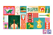 Graphic Elements from Saudi Arabia, an Object Graphic by MISS CHATZ (Thumbnail 1 of 4)