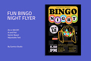 Fun Bingo Night Flyer, a Flyer Template by Gumico Studio. (Thumbnail 1 of 3)