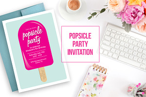 Popsicle Party Invitation