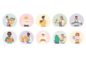 Diverse Professionals Selling