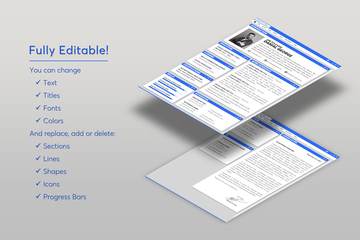 ATS Resume CV Word & Google Docs 31, a Resume Template by MrCam Template Resume|CV (Photo 5 of 8)