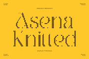 CS Asena Knitted, a Serif Font by Craft Supply Co. (Thumbnail 1 of 8)