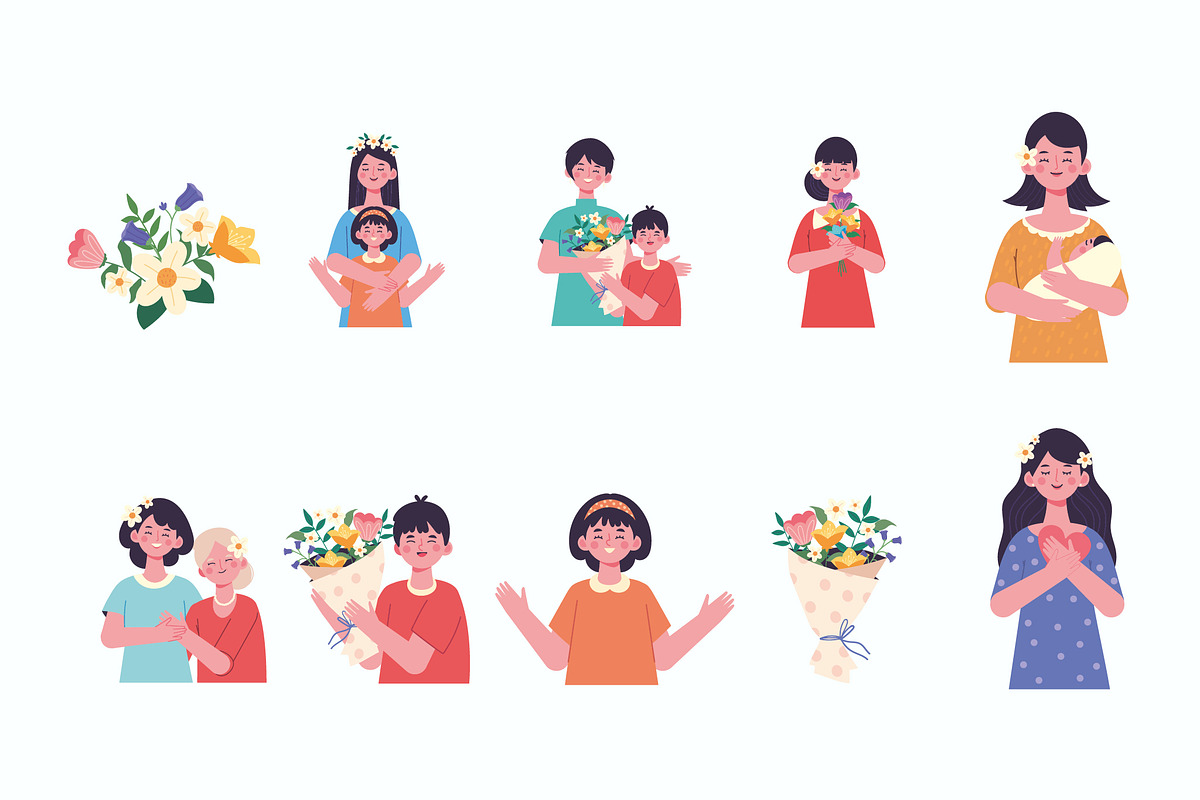 Mother’s Day Illustration Set
