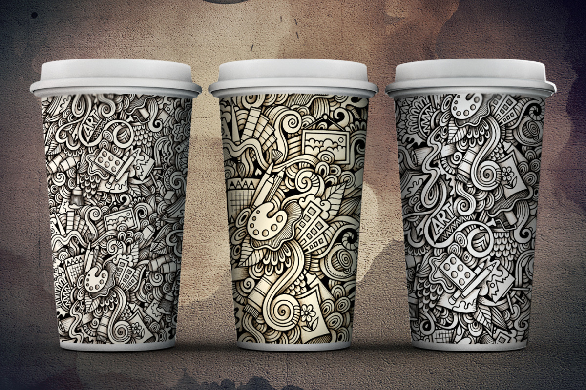 Art Graphics Doodles Patterns, a Pattern Graphic by BALABOLKA (Photo 5 of 6)