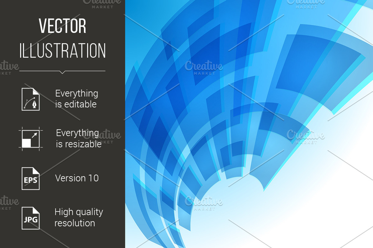 Abstract blue digital background, a Graphic by DvargShop