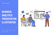 Business Analytics Presentation, a Work Illustration by Partikusi Design (Thumbnail 1 of 3)