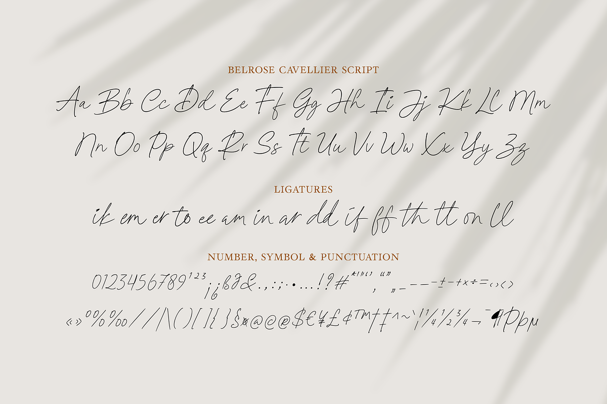 Belrose Cavellier A Modern Font Duo, a Script Font by Ainun Jinan (Photo 11 of 12)