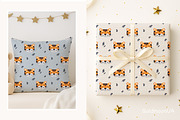 Tiger Patterns & Clipart, an Animal Illustration by GoldmoonUA (Thumbnail 4 of 5)