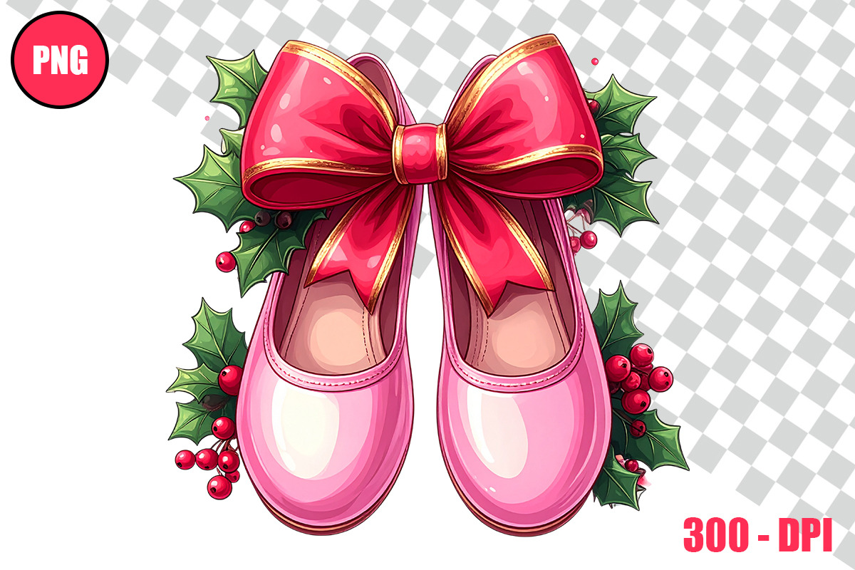 Christmas Ballet Slippers Cliparts, a Person Illustration by taramija (Photo 4 of 26)