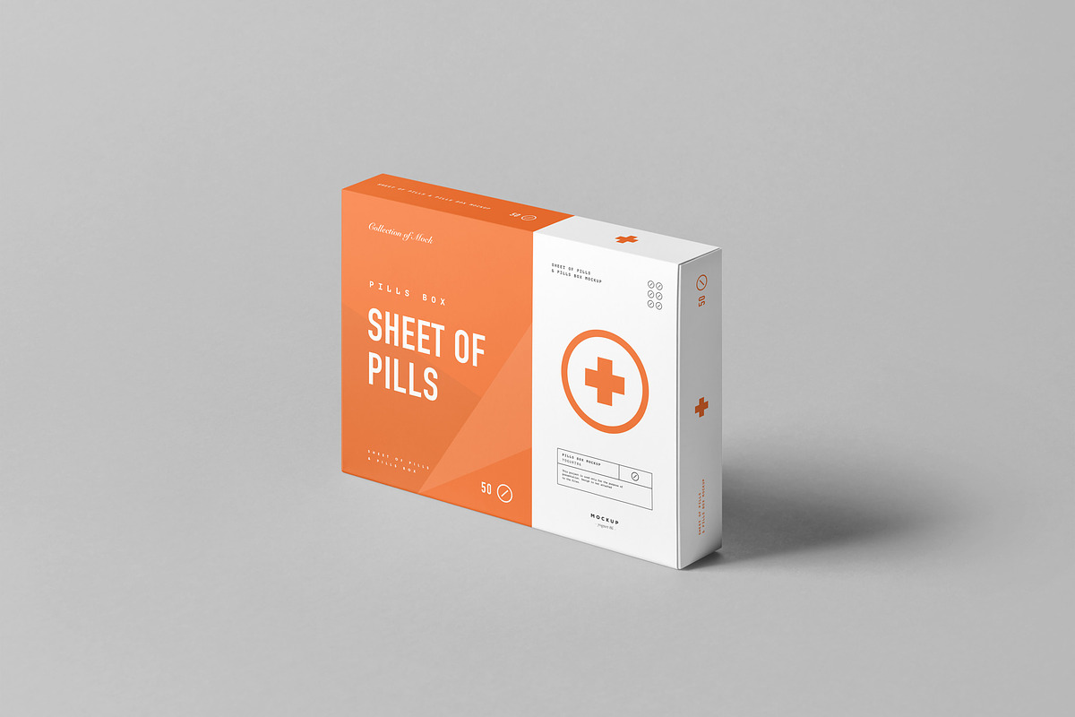Pills Box Mock-up 2, a Packaging Mockup by Yogurt86 (Photo 4 of 9)