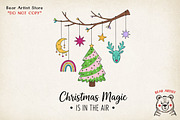 Retro Christmas Hand-drawn PNG, a Graphic by GlitterCraft (Thumbnail 27 of 101)
