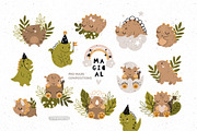 Baby dinosaur clipart & patterns, an Animal Illustration by tatiletters (Thumbnail 9 of 10)