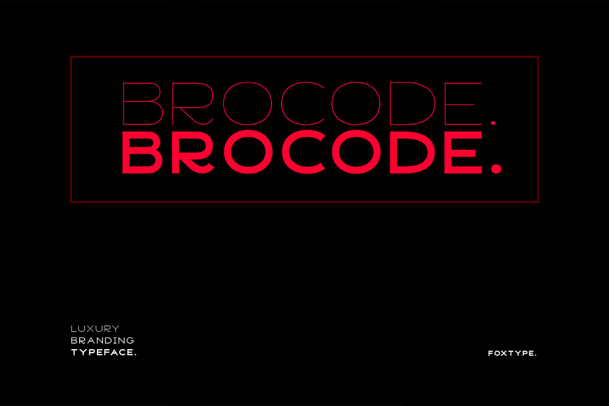 Brocode Display Typeface, a Sans Serif Font by Foxtype (Photo 1 of 8)