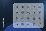 Video Production Icon, an Outline Icon by Nathaya Studio (Thumbnail 2 of 2)