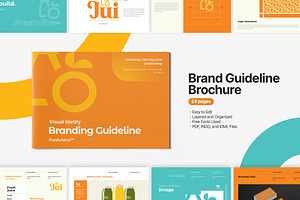 A4 Modern Brand Guideline Template, a Brochure Template by TMint Play