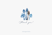 Wonderland watercolor mushrooms, a Decorative Illustration by alenaganzhela (Thumbnail 9 of 9)