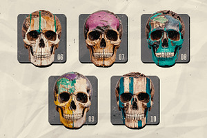 25 Wooden Skull Arts