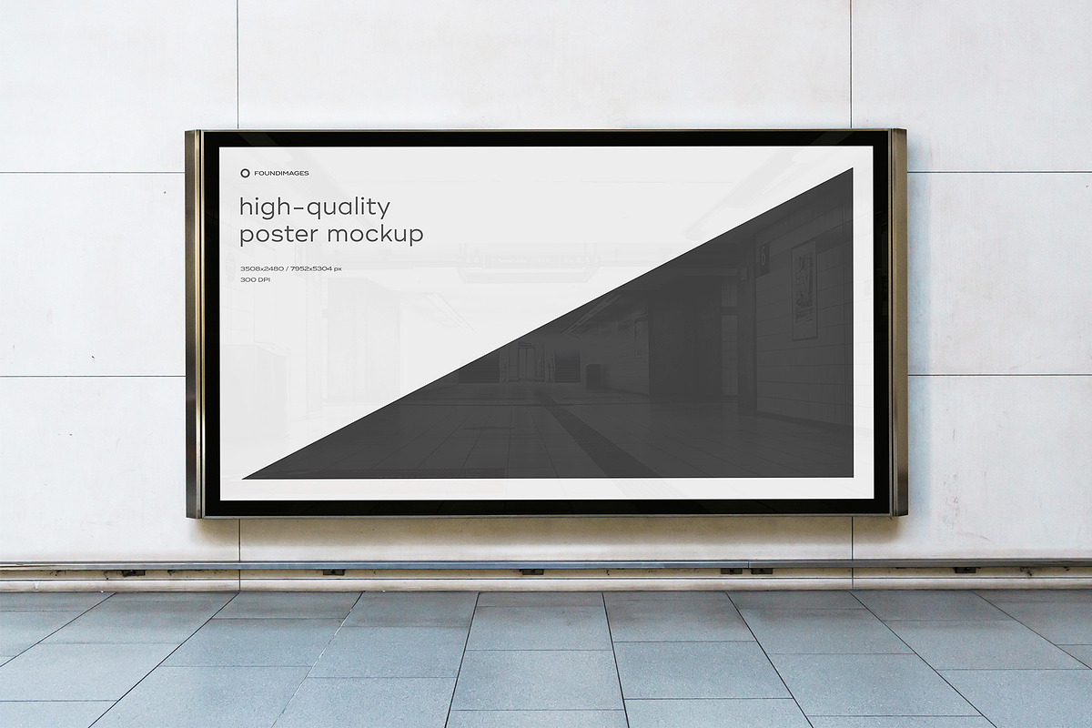 Subway Poster Mockup Bundle Metro, an Advertising Mockup by FoundImages (Photo 5 of 61)