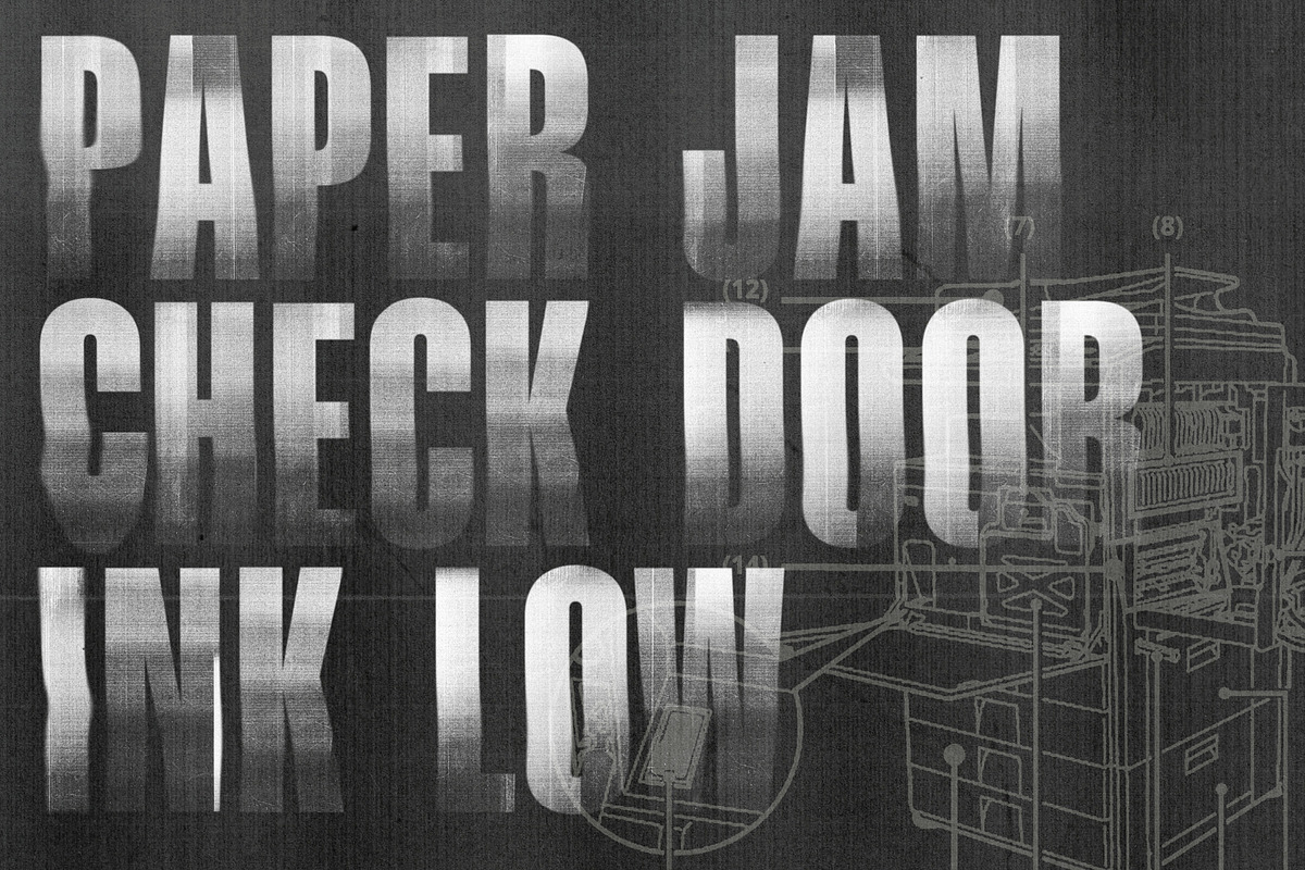 Zerrrox | Photocopier SVG font, a Sans Serif Font by Drawwwn (Photo 8 of 12)
