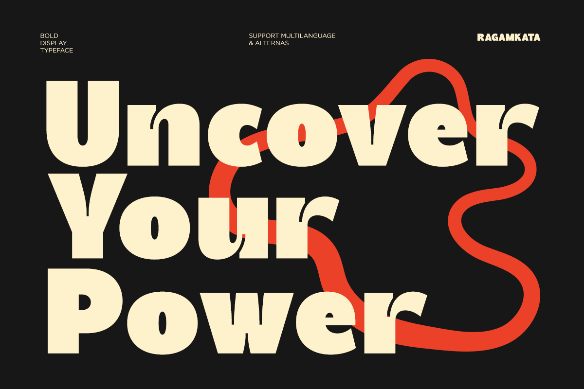 Regnas – Bold Retro Inktrap Font, a Sans Serif Font by RagamKata (Photo 2 of 10)