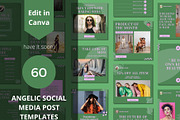 Angelic Social Media Post Templates, a Social Media Template by BoontenStudio (Thumbnail 1 of 7)