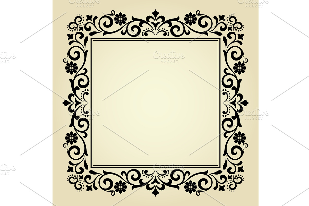 Decorative line art frames for, an Object Graphic by RODINA (Photo 1 of 3)
