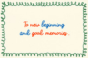 Winter party | Handwritten font, a Handwritten Font by JuliaVolkova (Thumbnail 2 of 10)