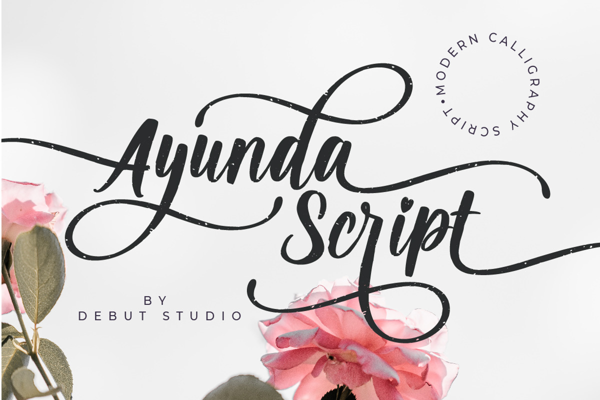 Modern Calligraphy - Ayunda Script, a Script Font by Debut Studio (Photo 1 of 10)