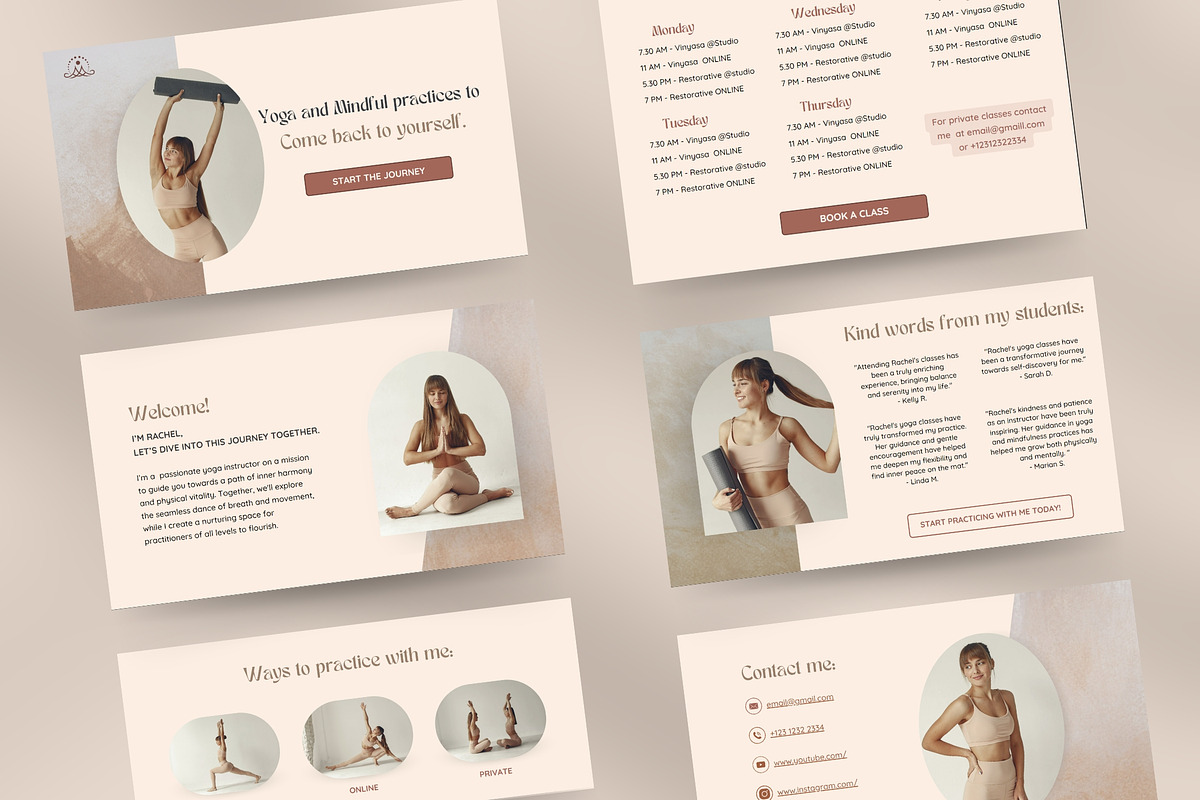 Lumina Website Template for Canva, a Landing Page Template by Unalome Design Studio (Photo 3 of 5)