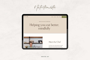 Nutritionista Squarespace Template