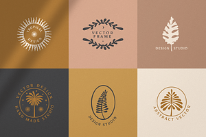 Hand-drawn Logo Design Set