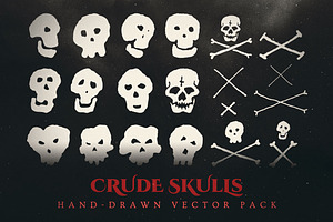 Esoteric Crude Skulls Vector Pack