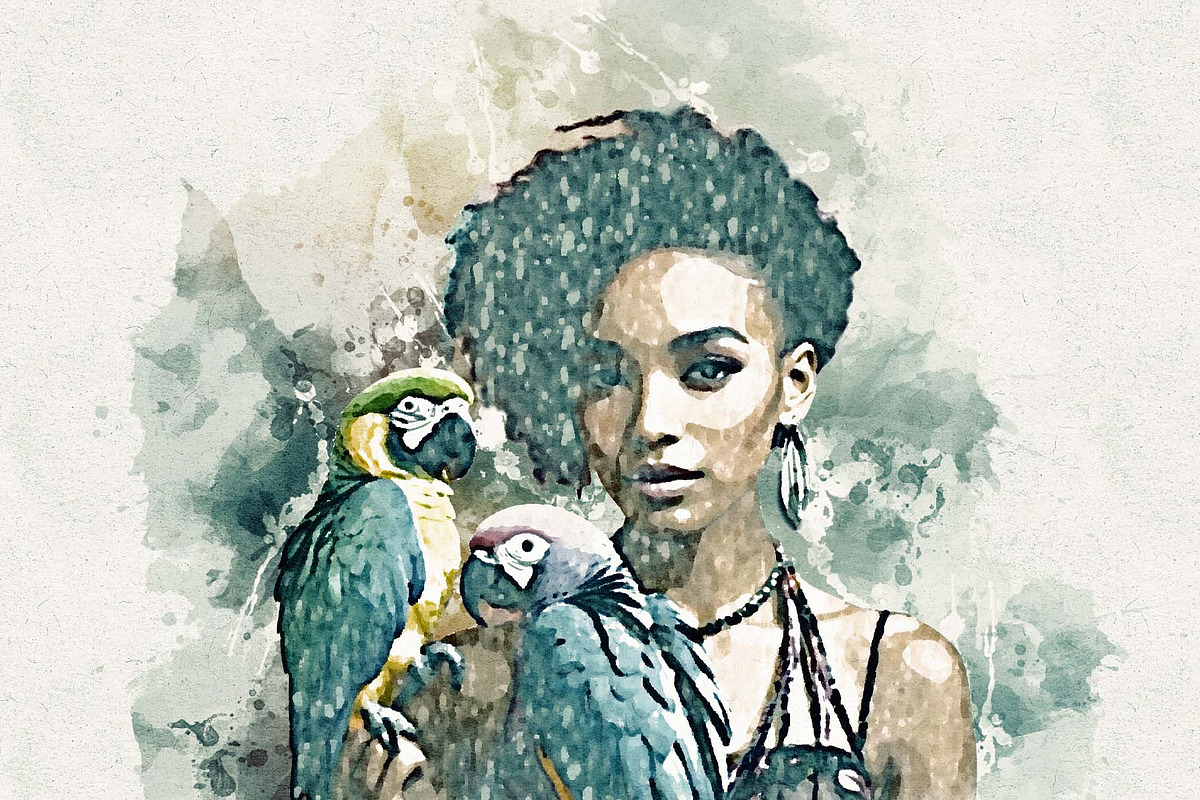 Watercolor Paint Art Effect Action, an Action Add-On by Photoshop Action (Photo 2 of 9)