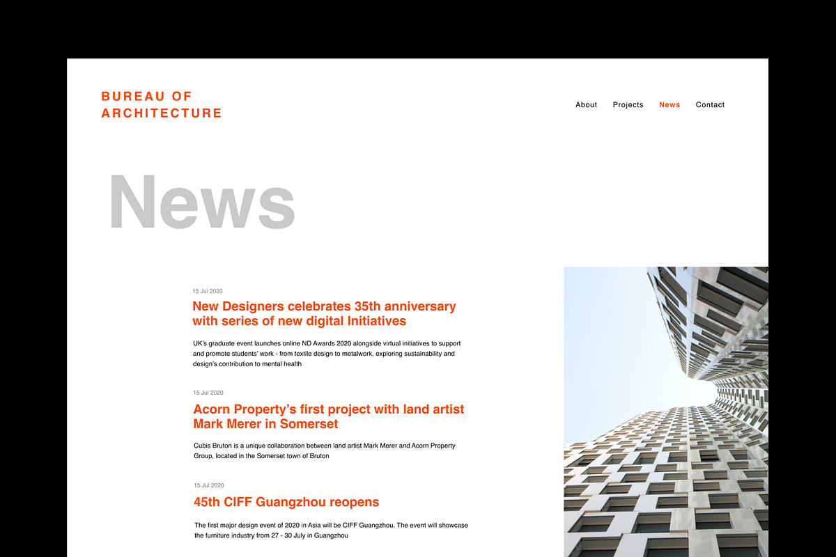 Architecture Figma&Sketch Template, a Landing Page Template by darina.vnk (Photo 2 of 6)
