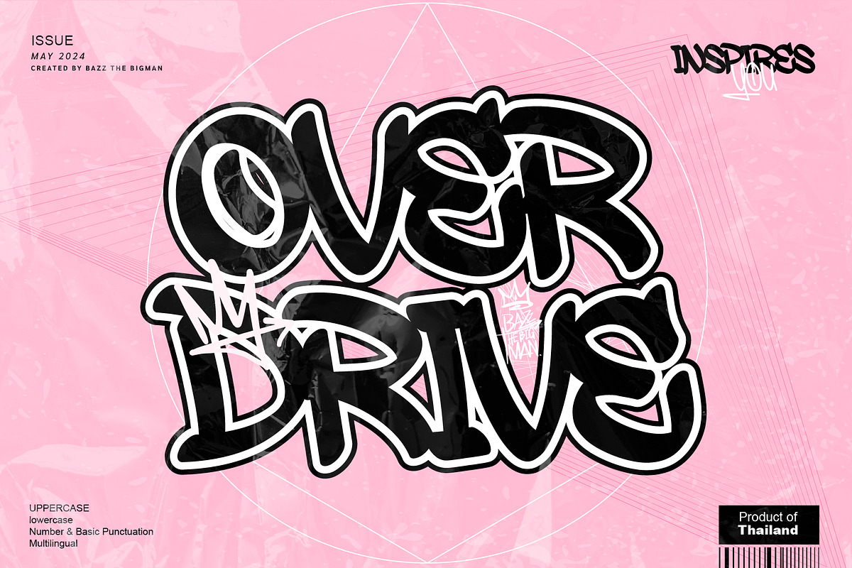 Overdrive, a Handwritten Font by BBtypeStudios (Photo 1 of 8)