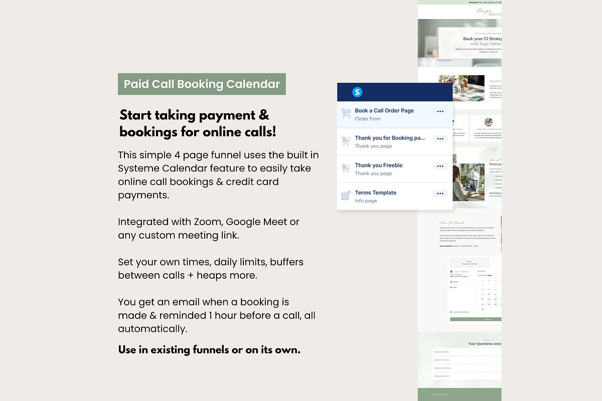 Systeme.io Sage Systeme Bundle, a Landing Page Template by Hayley's Digital Hub (Photo 7 of 10)