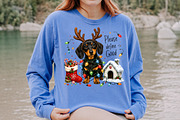 Funny Christmas Dachshund PNG, a Seasonal Illustration by Rose Art (Thumbnail 4 of 4)