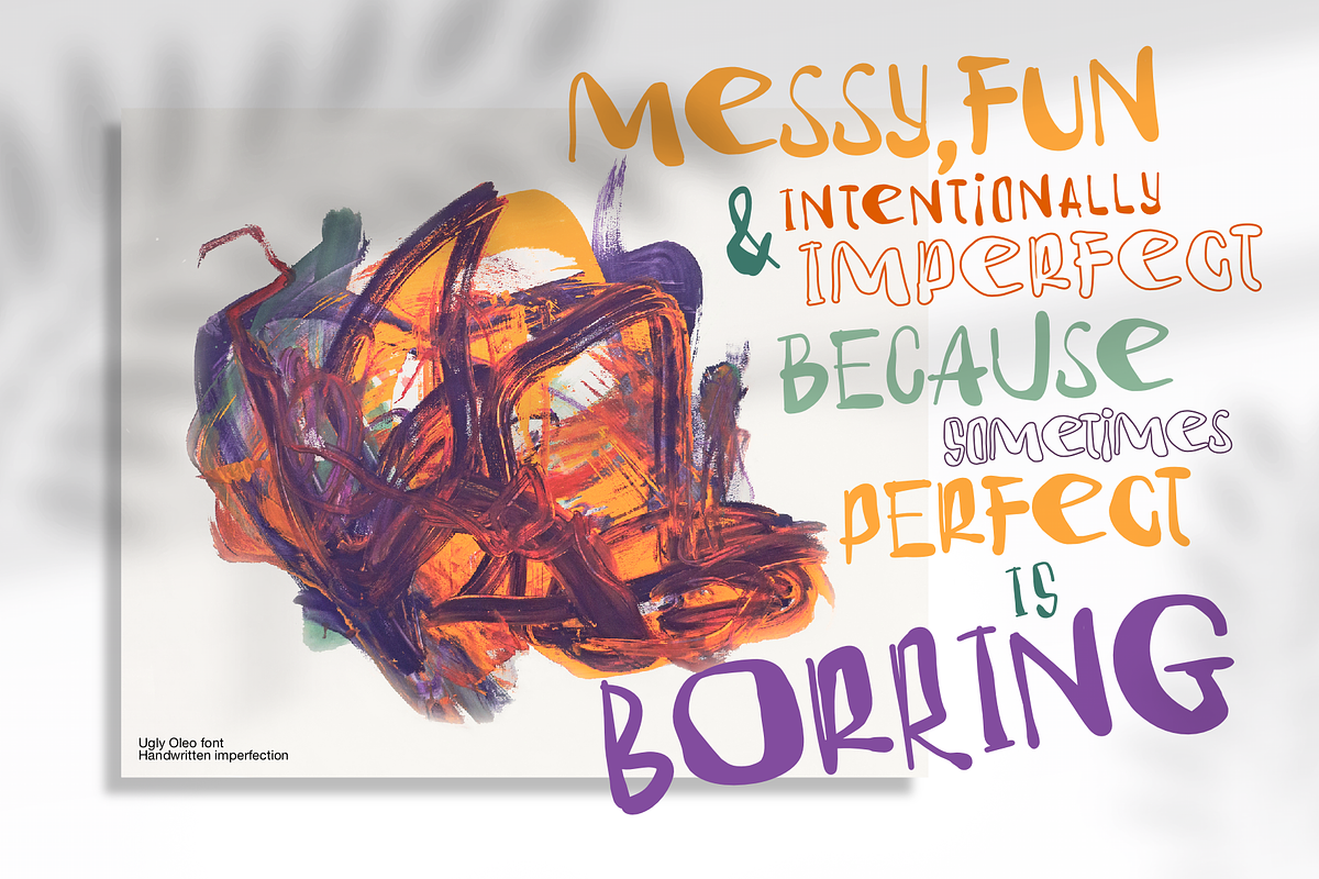 Ugly Oleo font, a Handwritten Font by D&K Project (Photo 7 of 10)