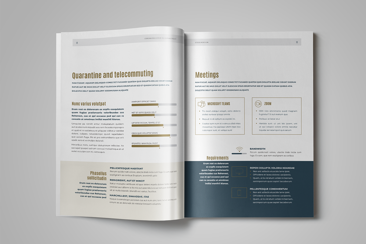 COVID-19 Company Policy, a Brochure Template by StockInDesign (Photo 5 of 10)