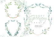 Watercolor Greenery & Wreaths, an Illustration by Feather Grace Designs (Thumbnail 5 of 11)