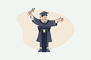 Student Graduation Illustration, an Object Graphic by Jump Studio (Thumbnail 5 of 14)